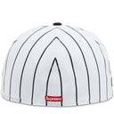Boné Supreme x Homerun S Logo New Era Listrado Branco