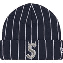 Boné Gorro Supreme New Era Devil's Logo Listrado (Stripe) Preto