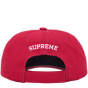 Boné Supreme Embroidered Money Logo 6-Panel Vermelho