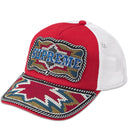 Boné 5-Panel Supreme Western Bordado Mesh Back Vermelho
