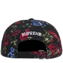 Boné 6-Panel Supreme Flanela Floral Preto