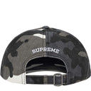 Boné Supreme Pigment Coated Canvas S Logo 6-Panel Camuflado (Snow) Preto