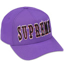 Boné Supreme Gothic Outline Adjustable New Era Roxo