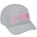 Boné Supreme Gothic Outline Adjustable New Era Cinza