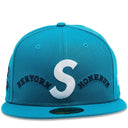 Boné Supreme x Homerun S Logo New Era Azul (Teal)