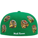 Boné Supreme Rings Box Logo New Era Verde