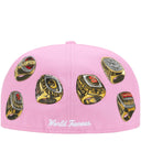 Boné Supreme Rings Box Logo New Era Rosa