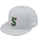 Boné Supreme Devil S Logo New Era 59FIFTY Cinza