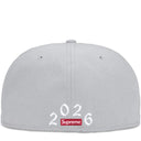 Boné Supreme Devil S Logo New Era 59FIFTY Cinza