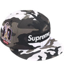 Boné Supreme Shop Box Logo New Era Camuflado (Snow Camo Paris) Branco