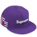 Boné Supreme Bones Box Logo New Era Roxo