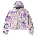 Agasalho Moletom com Zíper Vale Lives Forever Wayne Camuflado Roxo