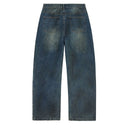 Calça Jeans Vale Lives Forever Glitch Azul Médio