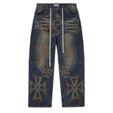 Calça Jeans Vale Lives Forever Motocroxxx Azul Médio
