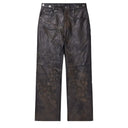Calça de Couro Vale Lives Forever Croxxx Preta Preto