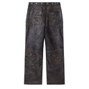 Calça de Couro Vale Lives Forever Croxxx Preta Preto