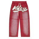 Calça de Moletom Vale Lives Forever Skittle Vermelha Rubi Vermelho