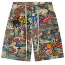 Shorts Cargo Vale Lives Forever DIY Camuflado Marrom