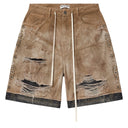 Shorts Bermuda Jeans Vale Lives Forever Cream Double Caramelo Bege