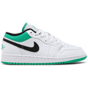 Air Jordan 1 Low White Lucky Green (GS)
