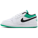 Air Jordan 1 Low White Lucky Green (GS)