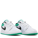 Tênis Air Jordan 1 Low White Lucky Green (GS)