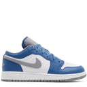 Tênis Air Jordan 1 Low True Blue Cement (GS)