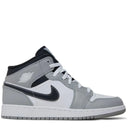 Tênis Air Jordan 1 Mid Light Smoke Grey (GS)