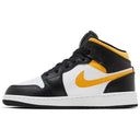 Air Jordan 1 Mid Black University Gold (GS)