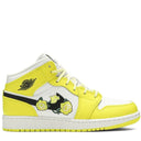 Tênis Air Jordan 1 Mid SE Rose Patch Dynamic Yellow (GS)
