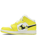 Tênis Air Jordan 1 Mid SE Rose Patch Dynamic Yellow (GS)