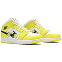 Air Jordan 1 Mid SE Rose Patch Dynamic Yellow (GS)