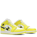 Tênis Air Jordan 1 Mid SE Rose Patch Dynamic Yellow (GS)