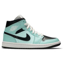 Air Jordan 1 Mid Aqua Black (Wmns)