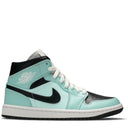 Tênis Air Jordan 1 Mid Aqua Black (Wmns)