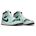 Air Jordan 1 Mid Aqua Black (Wmns)