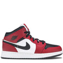 Tênis Air Jordan 1 Mid Chicago Black Toe (GS)
