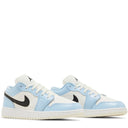 Tênis Air Jordan 1 Low Ice Blue Black (GS)