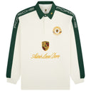 Camiseta Aimé Leon Dore x Porsche Crest Rugby Manga Longa Off-White (Pristine)