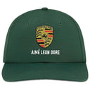Boné Aimé Leon Dore x Porsche Logo Nylon Verde Escuro