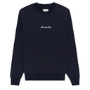 Agasalho Moletom Aimé Leon Dore Embroidered Logo Crewneck Azul Marinho