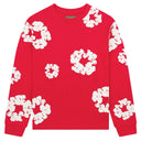 Camiseta Denim Tears Cotton Wreath Manga Longa Vermelha