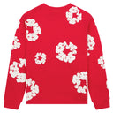 Camiseta Denim Tears Cotton Wreath Manga Longa Vermelha