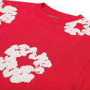 Camiseta Denim Tears Cotton Wreath Manga Longa Vermelha