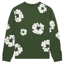 Camiseta Denim Tears Cotton Wreath Manga Longa Verde