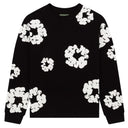 Camiseta Denim Tears Cotton Wreath Manga Longa Preta