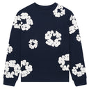 Camiseta Denim Tears Cotton Wreath Manga Longa Marinho