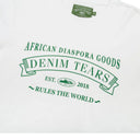 Camiseta Denim Tears x Corteiz ADG Branca