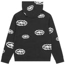 Moletom Denim Tears x Corteiz Cotton Wreath Com Zíper Preto