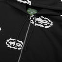 Moletom Denim Tears x Corteiz Cotton Wreath Com Zíper Preto